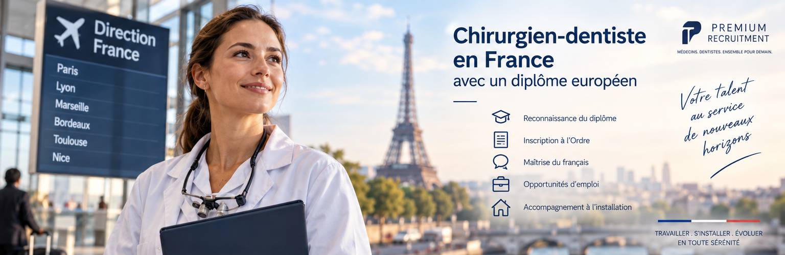 Dentiste en France avec un diplôme européen : démarches 2026