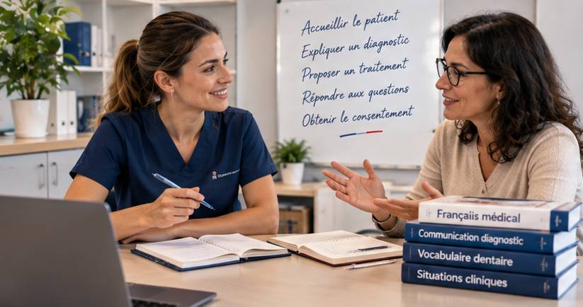 Cours de français médical pour chirurgien-dentiste souhaitant exercer en France